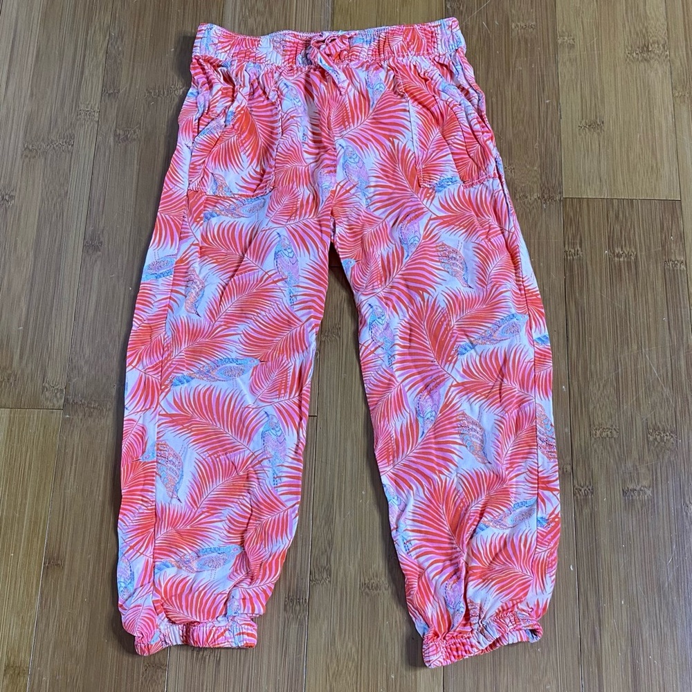 OshKosh tropical woven joggers pink 4T